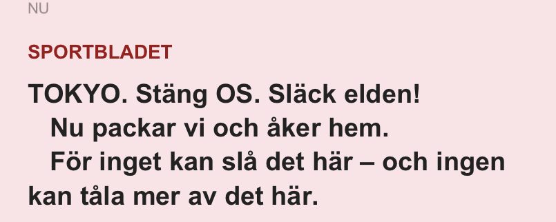 Släck OS-elden —-inget mer att se!